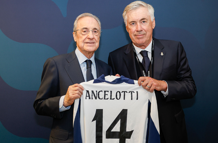 Florentino Perez Carlo Ancelotti