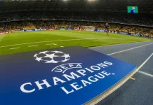 Skrót meczu Real Madryt – AS Monaco. Bramki i kluczowe momenty (20.01.2026) Liga Mistrzów - logo 9 boisko