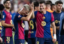 Superpuchar Hiszpanii 2027 w Stambule. Barcelona i Real Madryt zagrają o trofeum FC Barcelona - piłkarze zawodnicy Robert Lewandowski Dani Olmo